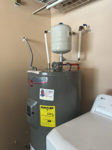 Rheem Energy Effecient Hot Water Heater Install wit a Water Filter